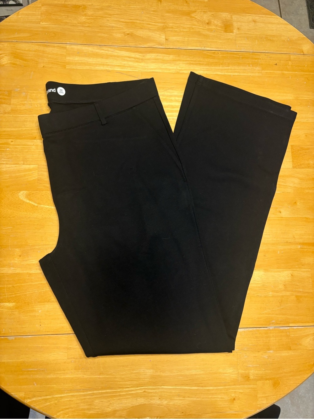 New Betabrand Black Women’s Dress Pant Yoga Pant, Straight Leg, Size 2X Long.
